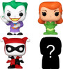 Funko Bitty Pop! 4 Pack Harley Quinn Poison Ivy The Joker and Mystery Bitty Pop