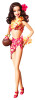 Hula Honey Barbie Doll Pin-Up Girls Collection Gold Label 2006 Mattel J0951