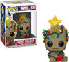 Marvel Funko Pop! 530 Marvel Groot (Holiday) with Wreath Bobble-Head Vinyl Figure 2019
