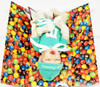 Ashton Drake Galleries Melt in Your Heart M&M Collection Teal M&M Baby Doll