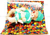 Ashton Drake Galleries Melt in Your Heart M&M Collection Teal M&M Baby Doll