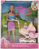 Barbie and Krissy Doll Set With Stroller Blonde Dolls 1999 Mattel 22232