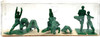 Yoga Joes 8 Soldier Action Figures in Yoga Poses Brogmats NEW