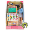Sign Language Barbie Doll Cling On Chalkboard & Sign Pictures 1999 Mattel 25837