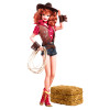 Way Out West Barbie Doll Pin-Up Girls Collection Redhead Gold Label Mattel J0934