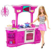 Barbie Kitchen Play Set Glam Kitchen! and Doll 2009 Mattel No. N4893 NRFB