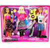 Barbie Fashionistas 3 Outfit Rocker Fashion Set with Turntable Mattel W3167 NRFP