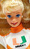 University of Miami Special Edition Cheerleader Barbie Doll 1996 Mattel 17794