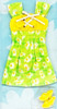 Barbie Fun to Dress Fashions Yellow & Green Dress 1999 Mattel #68088 NEW