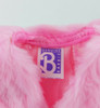 Barbie Fashion Long Pink Fur Coat Genuine Barbie Tag USED