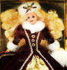 Barbie Hallmark Special Edition Happy Holidays 1996 Doll in Faux Fur Trim Gown