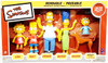 The Simpsons Springfield's Favorite Family Set Bendable & Poseable Figures NEW