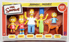 The Simpsons Springfield's Favorite Family Set Bendable & Poseable Figures NEW