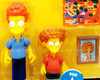 The Simpsons World of Springfield Interactive Figures Rod & Todd Flanders NEW