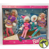 Barbie Winter Holiday Gift Set Skipper Kelly Stacie and Barbie Dolls 1995 Mattel