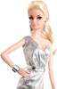 The Barbie Look City Shine Silver Dress Black Label Doll 2014 Mattel CFP35