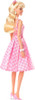 Barbie The Movie Doll Margot Robbie as Barbie Wearing Pink & White Gingham Dress