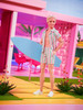 Barbie The Movie Ken Doll in Pastel Pink & Green Striped Beach Matching Set