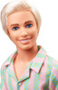 Barbie The Movie Ken Doll in Pastel Pink & Green Striped Beach Matching Set
