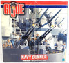 GI Joe Brunette Navy Gunner With Twin Mount Anti-Aircraft Gun Green Helmet 81573