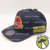 Jurassic Park Embroidered Snapback Black Precurve Hat Bioworld NEW
