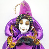 Caesars Casino + Hotel Collector Mardi Gras Doll 2005 Indiana Casino Purple