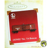 Hallmark Keepsake Lionel No. 714 Boxcar Ornament 2005