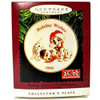 Disney Hallmark Keepsake 101 Dalmatians Holiday Wishes Collector's Plate Ornament 1996