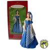 2001 Hallmark Ornament Portrait Of Scarlett Gone With The Wind Blue Gown