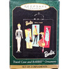 Hallmark Travel Case and Debut Barbie Set of 2 1999 Barbie Miniature Ornaments