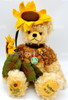 Hermann Teddy Sunflower Limited No. 097 of 500 10th in Flower Bear Series NEW