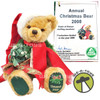 Hermann Teddy Bear Annual Christmas Bear Limited 2008 Mohair Germany NEW