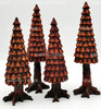 Dept. 56 Pine Cone Trees LOT OF 2 Cold Cast Porcelain Tree Statues NEW