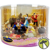 Disney Store Beauty and the Beast Deluxe Figurine Set 9 Pieces with Glitter NRFB