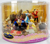 Disney Store Beauty and the Beast Deluxe Figurine Set 9 Pieces with Glitter NRFB