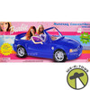 Barbie Mustang Convertible Blue Vehicle 2001 Mattel #67391 NRFB BOX DAMAGE