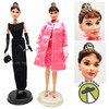 Barbie Lot of 2 Audrey Hepburn Breakfast at Tiffany's Dolls Mattel USED