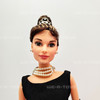 Barbie Lot of 2 Audrey Hepburn Breakfast at Tiffany's Dolls Mattel USED