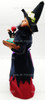 Byers Choice Halloween Witch with Candy Apples and Black Cat Figures