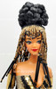 Barbie OOAK One of a Kind Bruce A Nygren Custom Fashion Doll Black and Gold USED