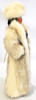 Barbie OOAK One of a Kind Bruce A Nygren Custom Doll Fashion Fur Coat & Hat USED