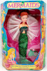 Mermaids 11.5 in Fully Poseable Fashion Doll Green Top Multi Toys Corp 1991 NRFB
