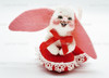 Annalee Mobilitee Dolls 3" Love Bunny Ornament in Gift Bag No. 030802 NEW