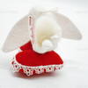 Annalee Mobilitee Dolls 3" Love Bunny Ornament in Gift Bag No. 030802 NEW