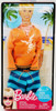 Barbie Ken Fashion Orange Beach Shirt Blue Swim Trunks 2009 Mattel R4267