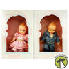 Kewpie Cameo's Original Kewpie Lot of 2 Girl and Boy Dolls by Jesco NRFB