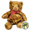 Wishpets 1999 Wishpets Minky the Bear Vintage Brown Fur Red Bow Teddy Plush NEW