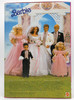 Wedding Day Bridesmaid Barbie Doll Blonde In Pink Gown 1990 Mattel 9608