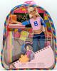 Barbie School Cool Doll with Plastic Backpack Carry Tote 2002 Mattel #56933 NRFB