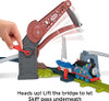 Thomas & Friends Motorized Toy Train Bridge Lift Thomas & Skiff Track Set